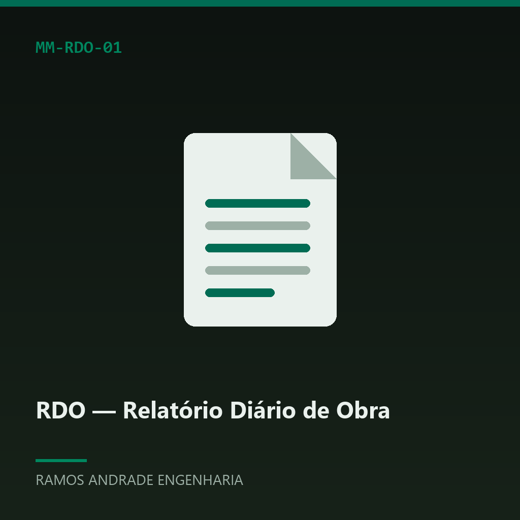 RDO — Relatório Diário de Obra