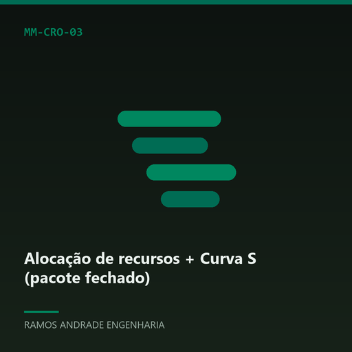 [MM-CRO-03] Alocação de recursos + Curva S (pacote fechado)