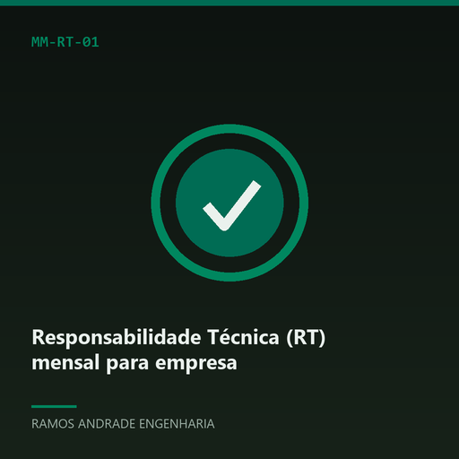 [MM-RT-01] Responsabilidade Técnica (RT) mensal para empresa