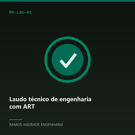 [MM-LAU-01] Laudo técnico de engenharia com ART